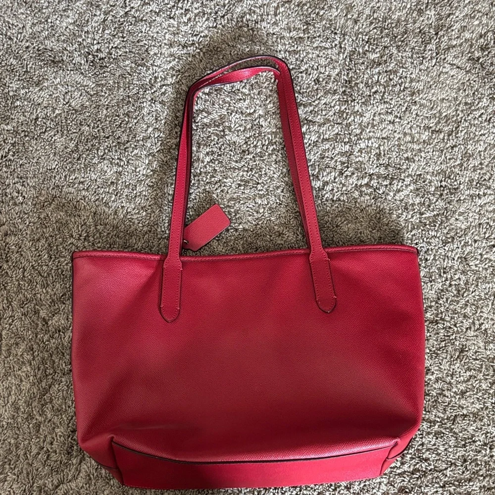 Coach Vibrant Red Tote Bag - Picture 2 of 4